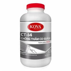 Chất chống thấm co giãn, chống áp lực ngược cho xi măng, bê tông KOVA CT-14 4kg