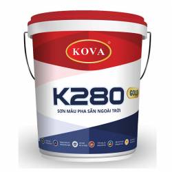 Sơn màu pha sẵn ngoài trời màu nhạt KOVA K280 - GOLD 20kg